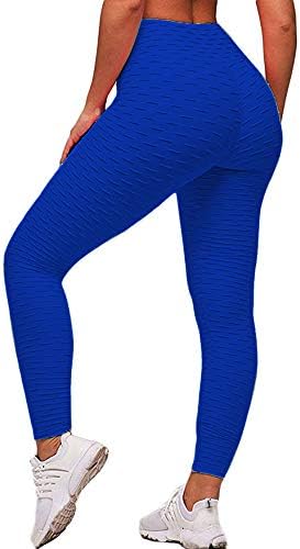 ASNUG High Waist Yoga Pants for Women Tummy Control Workout Ruched Butt Lifting Stretchy Leggings