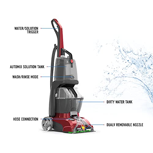 Hoover Power Scrub Deluxe Carpet Cleaner Machine, Upright Shampooer