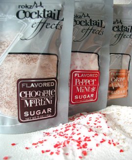 rokz Winter Cocktail Sugars - drink rimmers in Peppermint, Chocolate & Caramel Vanilla, 3 pk - Thumbnail 4