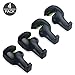 AKWOX (Pack of 4) Car Headrest Hanger, Universal Car Vehicle Back Seat Headrest Hanger Holder Hook for Bag Purse Cloth Grocery (Black)