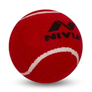 Nivia Heavy Tennis Ball Cricket Ball (Pack of 6)