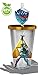 The Legend of Zelda (LoZ) OFFICIAL Link with Hylian Shield, Master Sword and Triforce PREMIUM Tumbler Travel Cup with HYLIAN SHIELD Straw, 16oz GOLD (BPA-Free)
