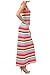 G2 Chic Women's Spring Summer Casual Colorful Maxi Dress