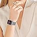 HILIMNY Compatible for Apple Watch Band 38mm 40mm, Stainless Steel Mesh Sport Wristband Loop with Adjustable Magnet Clasp for iWatch Series 1, 2, 3, 4, 5, Silver