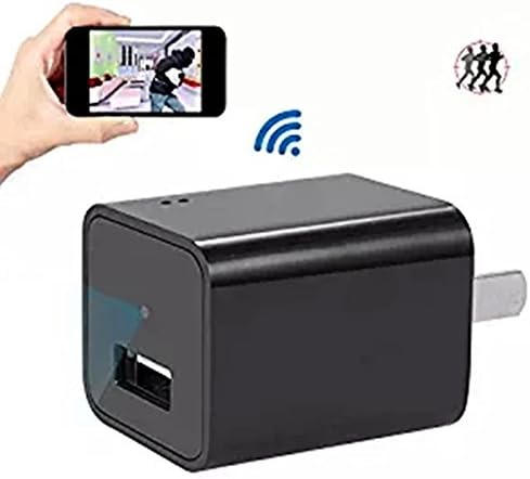 Hidden Spy Camera 1080P HD USB Wall Charger Spy Camera Adapter WiFi Motion Detection by Texas Supply Dogs
