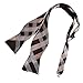 DBA7C10-12 Happy Gift Woven Microfiber Checkered Self-tied Bowtie By Dan Smith