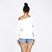 Nawoshow Women's Pullover Casual Off The Shoulder Slouchy Sweatshirt Long Sleeve Hoodie