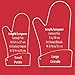 Kitchen Grips Chef's Mitt, Small, Cherry/Black