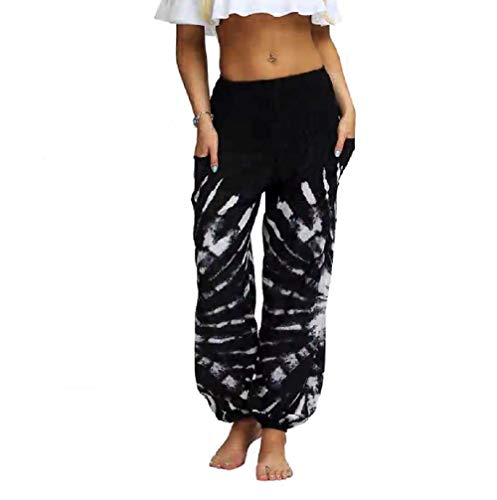 n a Bloomers Yoga Pants Casual Baggy Sports Hippie Dance Pants Boho Pants Trousers Black