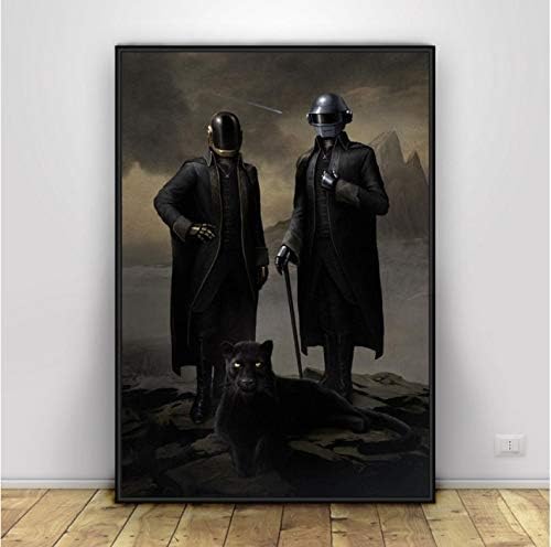 NVRENHUA Daft Punk Art Poster Home Decor 50X75Cm Frameless
