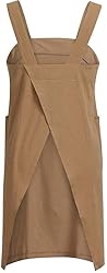 YESDOO Cotton Linen Apron Cross Back Apron for