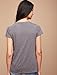 Motherhood Maternity Women's Maternity Short Sleeve Scoop Neck Layered Tulip Nursing Tee Shirt, Grey, Medium
