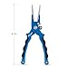 Piscifun Fishing Pliers Freshwater Fish Hook Remover Stainless Steel Jaws Braid Fishing Line Cutters Fish Pliers with Sheath Lanyard (Blue 6-1/2