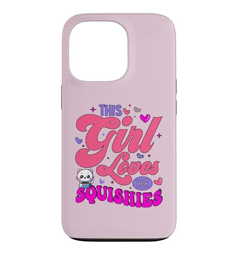 Adorable Kawaii Animals This Girl Loves Her Cat Squishies Case for iPhone 13 Pro