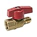 Midline Valve GASLxF3812 Premium Brass Gas Ball Valve with 3/8 in. x 1/2 in. Flare x FIP Connections