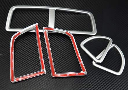 car styling garnish cover trim ABS chrome front middle+left+right Air conditioning Outlet Vent For Mitsubishi ASX 2013 2014 2015
