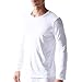 David Archy Men's 2 Pack Crew Neck Cotton Light Weight T-Shirts (M,White)
