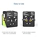 Universal Travel Adapter, International Power Adapter with 4 USB,European Adapter for UK,US,AU,CA,India 150+ Countries,All in One Travel Plug Adapter Europe (Green New)