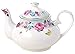 Jusalpha Royal Floral Fine Bone China Rose Vintage Teapot (G)