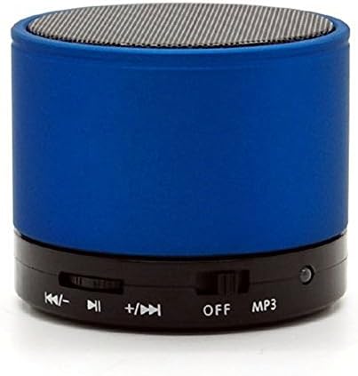 ANRANK BS62350AK Portable Mini Super Bass Stereo Bluetooth Speakers Metal Steel Wireless Audio Player With Mic FM Radio Support TF Card for iPhone Samsung Smartphone PC Tablet (Blue)