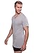 Men's V-Neck Undershirt Single Pack - Lounge Tee in Bamboo Viscose (Light Gray, Medium) Best Underwear for Him MB6002-LGR-M