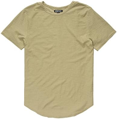 ELWOOD Back Seam Curved Hem Boys Tall Tee, Olive, Large