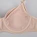Gratlin Women's Underwire Nursing Bra Support Lightly Padded Breastfeeding Maternity Push Up Bras Beige 34DD