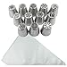 Russian Icing Piping Tips Christmas Set Cakes Cupcakes Cookies Decor, 62Pcs Pastry Baking Tools Set Icing Frosting Nozzles 12 Design, Disposable Bags 50Pcs