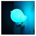 HITOP Cute Bird Shape Design Smart Dusk to Dawn Light Control LED Night Light With Switch (Blue)