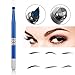 Pinkiou 50 Pcs Microblading Blade Micropigmentation Brow Lamination Makeup Manual Eyebrow Henna Disposable Sloped Needle Pin Bevel Shading (12Pin)