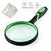 Large Magnifier Glasses Bulk 5X Handheld Reading Magnifier for Kids and Seniors 100MM 4 Inch Non-Scratch Quality Glass Lens Microfibre Cleaning Cloth Included