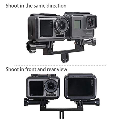 Aluminum Dual Twin Mount Adapter with Two Screw for GoPro Hero 7/(2018) 6 5 Black,4 Session,YI,Campa - //coolthings.us