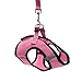 Small Dog Harness Leash Set - SCENEREAL Best Adjustable Soft Mesh Cute Reflective Cat Vest Harness for Kittens Puppy Pets, Pink Small