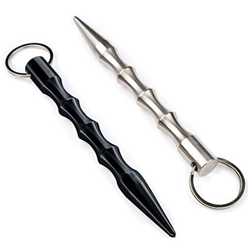 Kaiyuan Dynasty Hand-held Aluminum Keychain Tool Sturdy Key Chain Tools for Key Hanging Parcels Carrying 2pc - Thumbnail 2