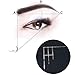 Eyebrow Tattoo Ruler Golden Ratio Permanent Grooming Stencil Shaper Symmetrical Tool Stainess Steel(2)