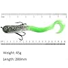 Mizugiwa-820cm-45g-Pike-Musky-Dawg-Fishing-Soft-Bait-Lure-Zabder-Freshwater-Curly-Shad-Tackle-Bull-Coarse-Pack-of-4