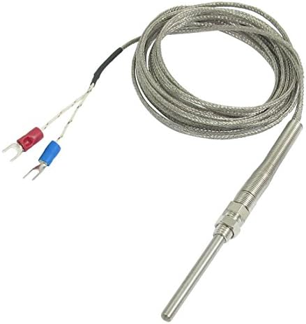 Toopone K Type Probe Thermocouple Temperature Sensor Cable Toopone 9.8ft 3 Meters 50x5mm 800C