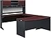 Ameriwood Home Pursuit U-Shaped Desk with Hutch Bundle, Cherry