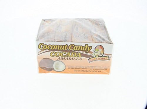 Sweet Yellow Coconut - Cocada Amarilla 3.5 Oz 12 units (Pack of 3)