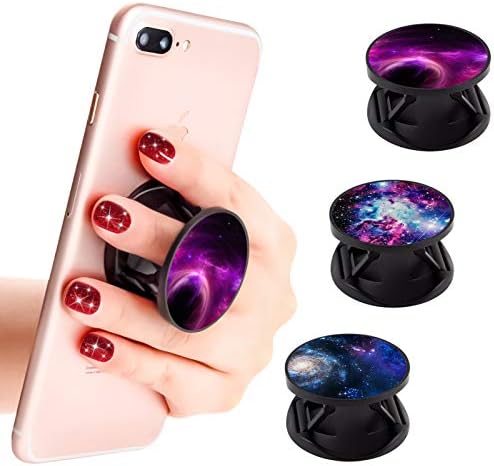 3 Pack New Version Phone Holder Galaxy Nebula Grip Stand Finger Holder for Smartphone and Tablets