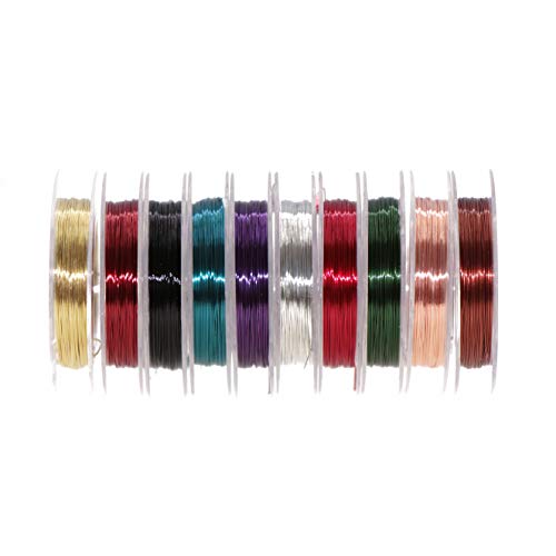 Temorah 10 Colors 0.3MM Copper Wire Fly Tying Materials for Handmade Fly Fishing (Assorted(10 Colors)) - Thumbnail 4