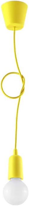 SOLLUX Pendant Lamp Diego Unique Design Without Lampshade Minimalist LED Lighting Minimalist LED Lighting Single Yellow Light Bulb - Image 5