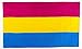 Flags Importer Pansexual Flag 3x5 Feet Polyester Gay Pride, Pink, Yellow, Blue