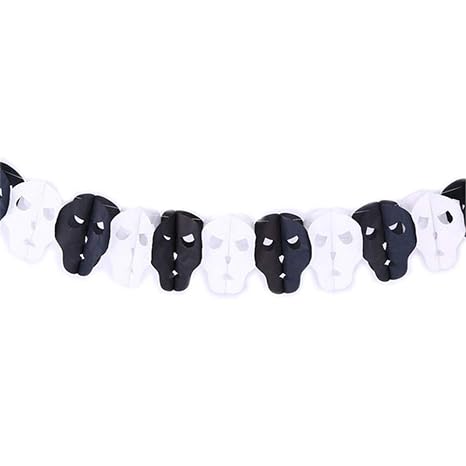 Anfly Girlande Halloween Papier Geisterhaus Requisiten Weihnachtspapier Kranz Baumhaus Dekoration 5 Amazon De Kuche Haushalt