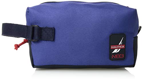 Nautica Men's Canvas Toiletry Bag Travel Kit Organizer