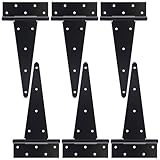 12 Inch T-Strap Gate Hinges, Shed Barn Door Hinges