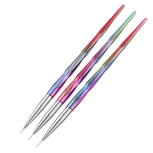 Redvive Top 3pcs Small Pen Hook Painting Line Nail Pens Pull Pen Paint