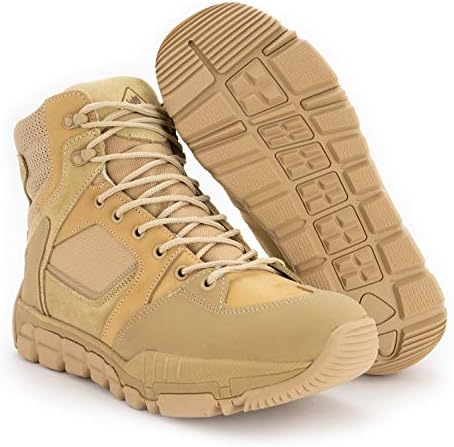 RYNO GEAR Men's Military Tactical Boots, Trek Coolmax Tactical
