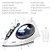Deik Iron, Steam Iron, 1500 Watt Dry and Steam 2 in 1 Clothes Iron, Anti-drip Nonstick Stainless Steel Iron with Steam Control and 8' 360-degree Swivel Cord, Automatic Shut off, Self- Clean