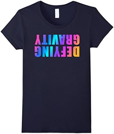 Womens Defy Gravity Aerial Yoga Aerial Hoop Aerialist Tee Small Navy